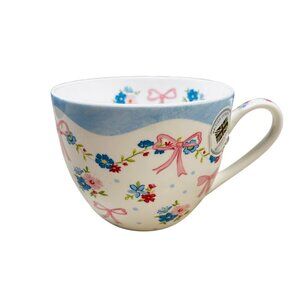 Bluebird and Willow Bone China Bow Tea Cup Mug Pink Bows Design